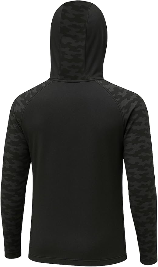 Permethrin Insect Repellent Mens Athletic Hoodies Long Sleeve Fishing Shirts SPF 50+ UV Sun Shirt Protection Rash Guard