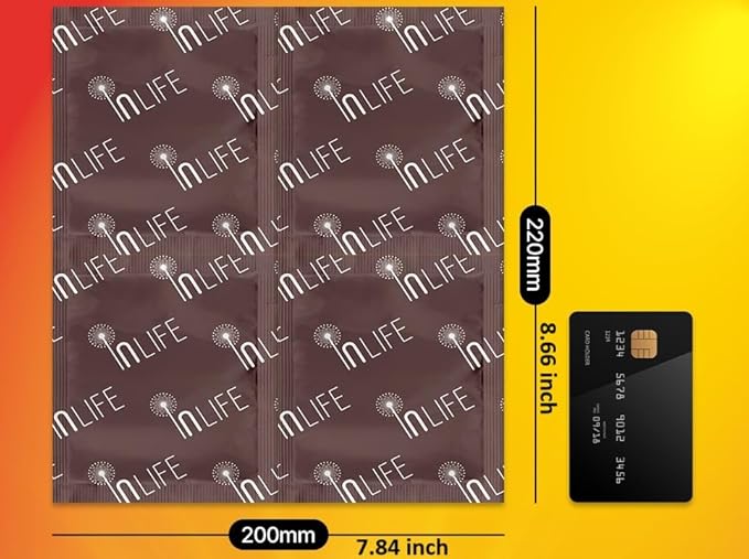 InLife Super Warmer for Lap and Body, All Natural & Safe, Bigger & Wider Area Covered, Higher Heating 145°F, Air Activated, Easy & Comfort, Steady Longer Lasting, Odorless, 1 Pack