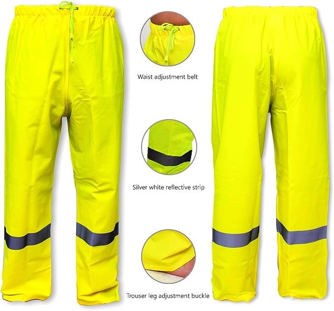 Rain Suits for Men Waterproof Heavy Duty Rain Gear Women Jacket Coat with Pants