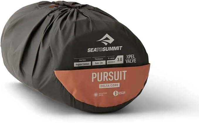 Sea to Summit Pursuit Self-Inflating Sleeping Mat for Camping and Backpacking, Rectangular - Regular (72 x 25 x 2 inches)