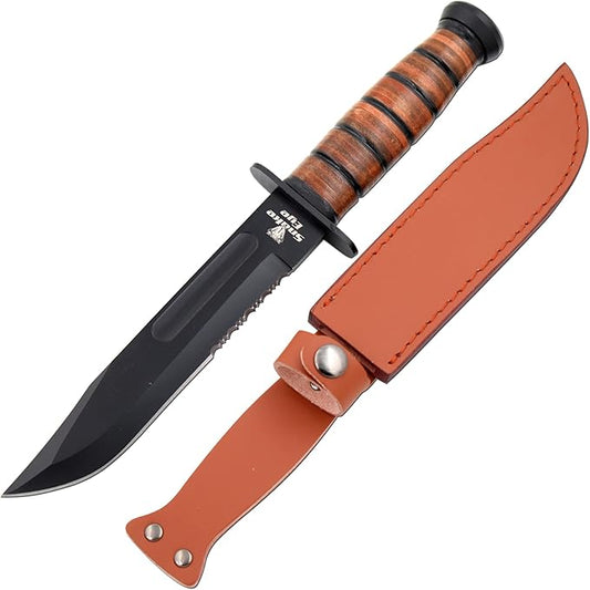 Snake Eye Tactical Heavy Duty Fixed Blade-Hunting Camping & Outdoor Knife (YWSB)