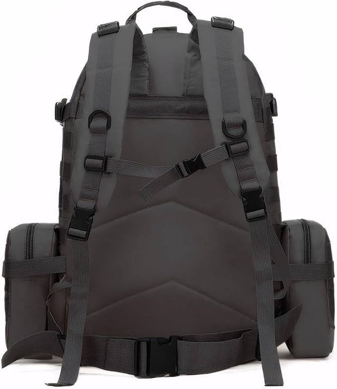 Military Tactical Backpack for Men 60L Waterproof Bug Out Bag Survival Rucksack Go Bag Emergency Molle System Army 3 Day Assault Pack for Hiking Hunting Camping CP