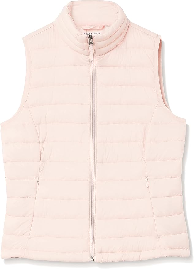 Amazon Essentials Women's Lightweight Water-Resistant Packable Puffer Vest
