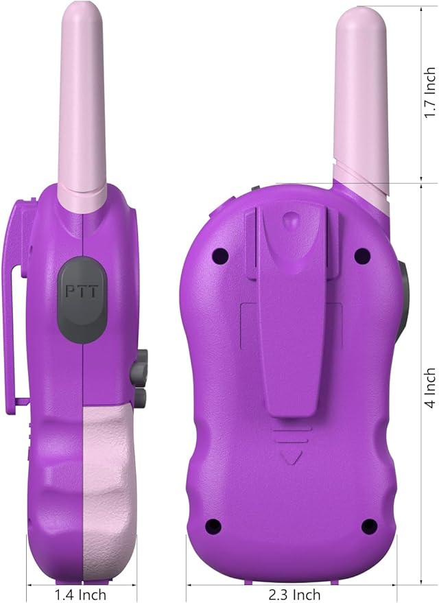 FOREDOM Rechargeable Walkie Talkies for Kids Walkie Talkies Long Range for Boy & Girl Age 3 to 12 Year Old Birthday Toys - 3 Pack
