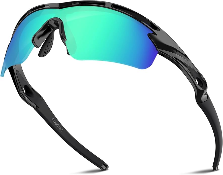 Rosemal Sports Sunglasses Polarized Cycling Sunglasses Running Driving Fishing Hiking for Men Women UV400 TAC TR90