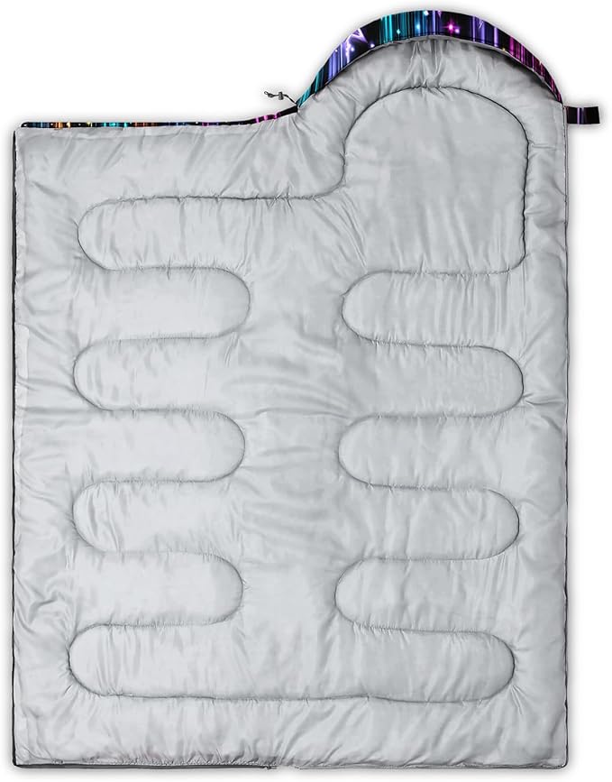 QOOMO Animals Camping Sleeping Bags,3 Season Warm & Cool Weather,Lightweight,Waterproof Sleeping Bags for Adults & Kids,Traveling,and Outdoors,Camping Gear Equipment