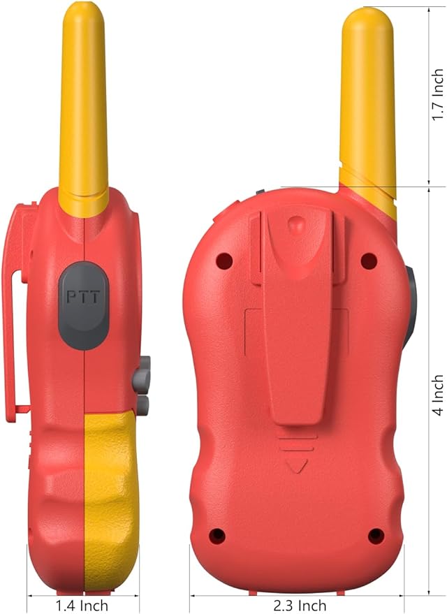 FOREDOM Rechargeable Walkie Talkies for Kids Walkie Talkies Long Range for Boy & Girl Age 3 to 12 Year Old Birthday Toys - 3 Pack