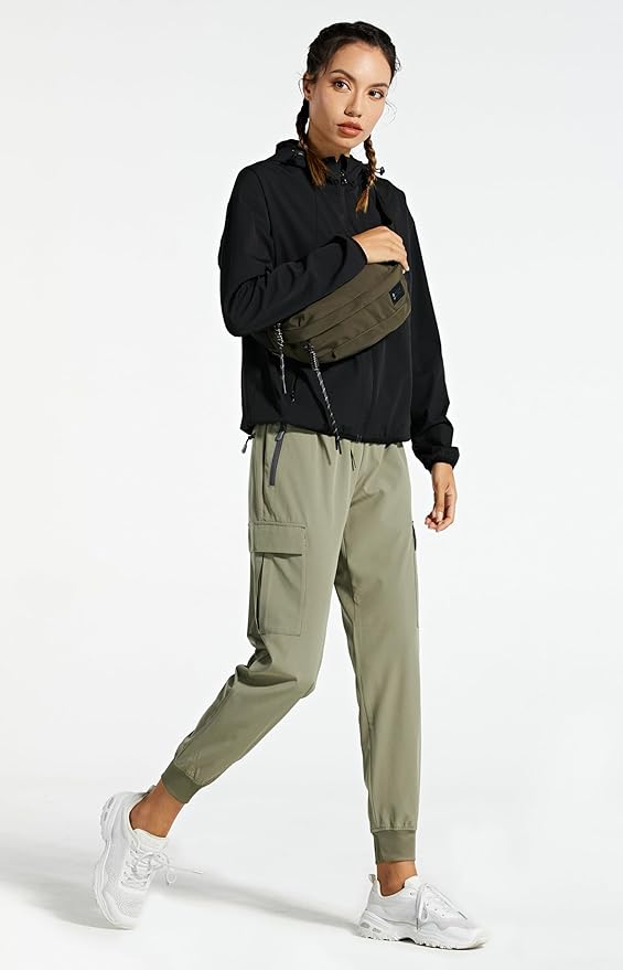 Libin Women's Cargo Joggers Lightweight Quick Dry Hiking Pants Athletic Lounge Casual Travel