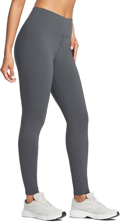 baleaf Women's Fleece Lined Leggings Water Resistant Thermal Winter Warm Tights High Waisted with Pockets Running Gear