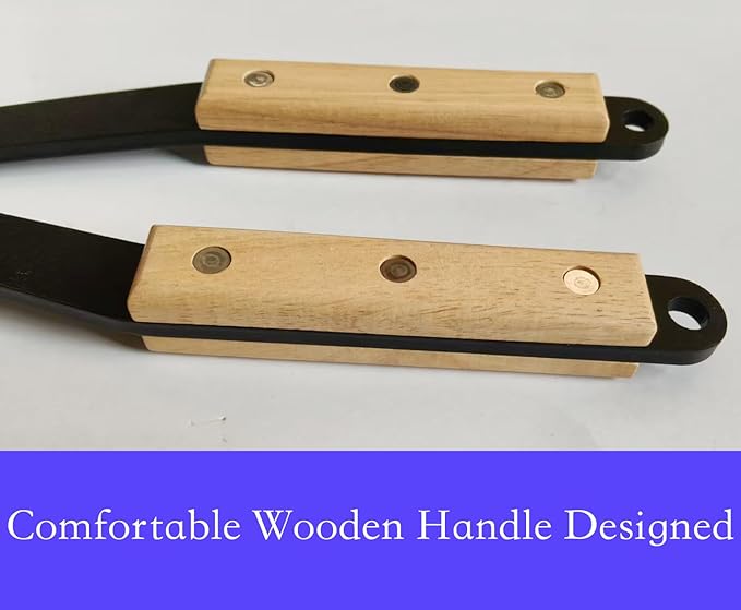 40" Fireplace Tongs Log Grabber Made Of Premium Heavy Duty Alloy Steel. Fire Tongs With Wood Handle Best For Fire Pit Fireplace Campfire Indoor & Outdoor. Upgraded Fire Pit Tools.