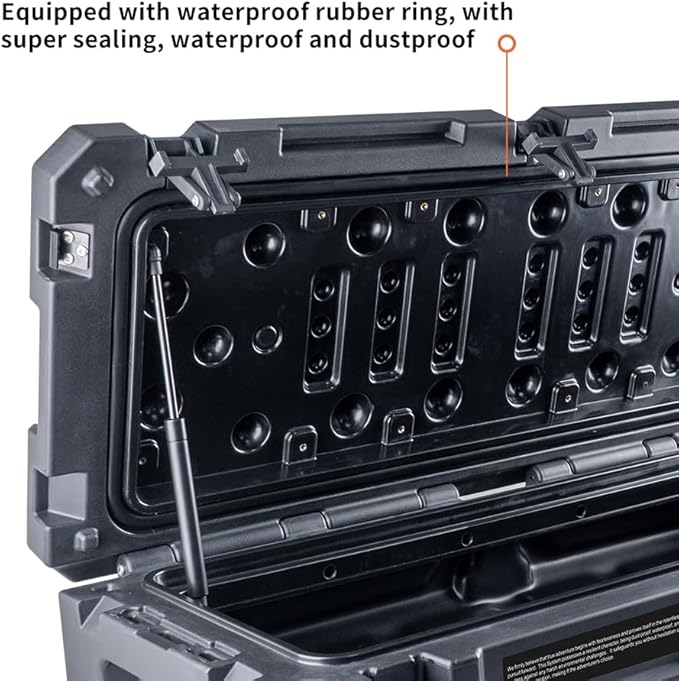 RUGCEL 58L Waterproof Dry Box - Heavy-Duty Overland & Off-Road Storage Case for Car Camping Equipment, Roof Gear & Vehicle Luggage
