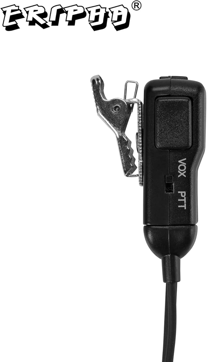 Earpiece VOX for Midland GXT1000VP4 Walkie Talkie 2 Way Radio Ear-Clip Headset with PTT Mic LXT500VP3 GXT1050VP4 GXT1000XB (5 Packs)