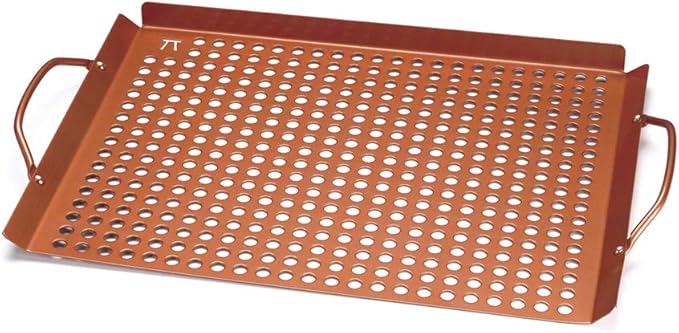 Outset QN71 Large Grill Grid with Handles, Copper Non-Stick