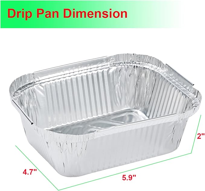 Nexgrill Grease Tray Replacement Parts for Nexgrill 720-0830h Grill Drip Tray Accessories, Nexgrill Drip Pan Grease Catcher Liners Foil Disposable 30 Pack