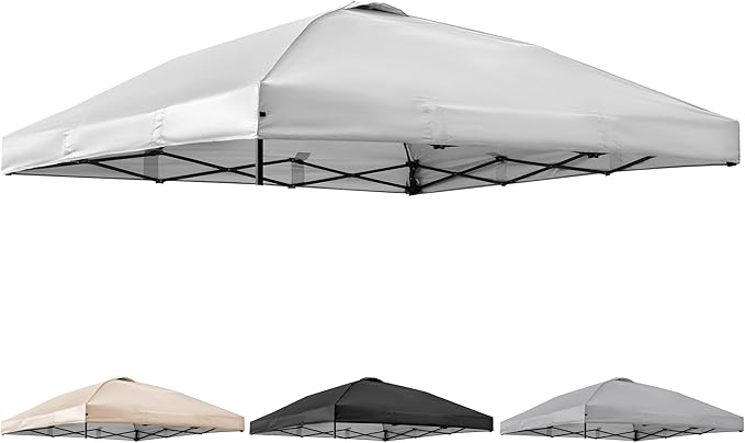 Canopy Replacement Top Cover for 10x10ft Pop Up Canopy Tent with Air Vent, Waterproof UV Protection - for Outdoor, Patio, Event, Garden (White)