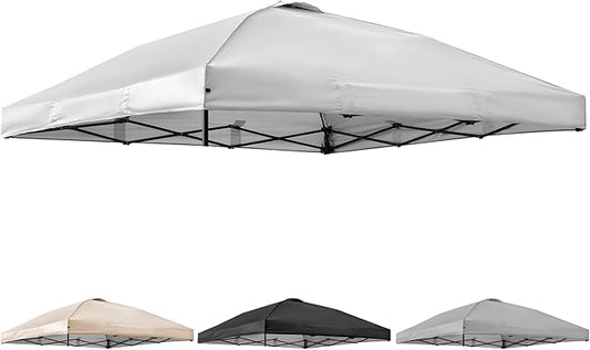 Canopy Replacement Top Cover for 10x10ft Pop Up Canopy Tent with Air Vent, Waterproof UV Protection - for Outdoor, Patio, Event, Garden (White)