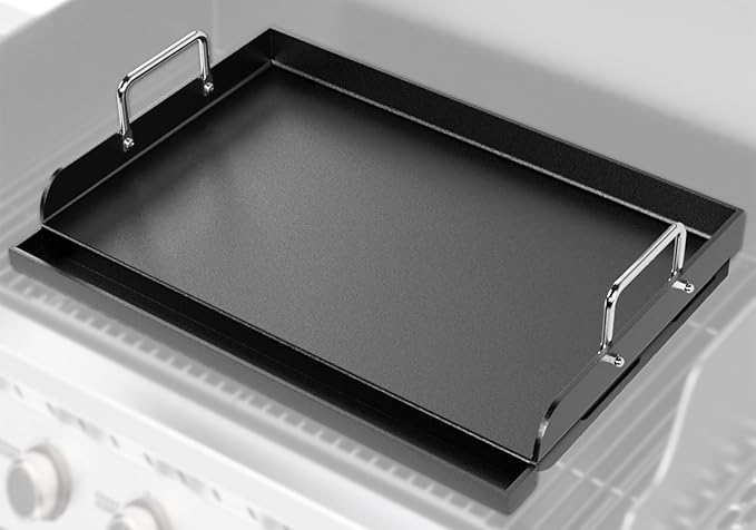 Universal Griddle for Gas Grill - 23" x 16" Flat Top Grill Plate with Nonstick Ceramic Coating, Griddle Insert for Gas Stove, Outdoor Camping & Tailgating