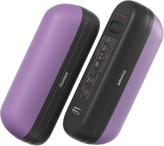 OCOOPA 2 in 1 Magnetic Rechargeable Hand Warmers, UT2s Mini Electric Handwarmers 2 Pack, Split USB-C, Reusable Portable Pocket Heater, Raynauds, Golf, Christmas, Tech Gifts for Women Men