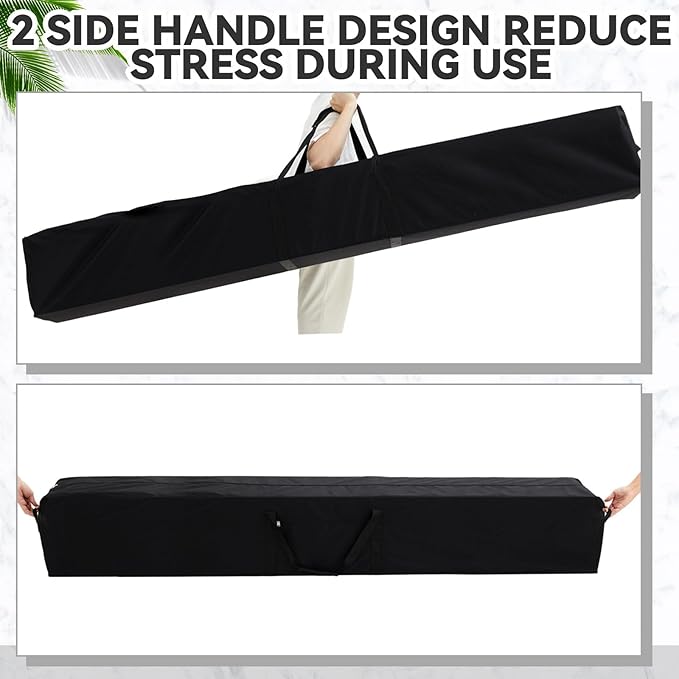 83 x 16 x 12 Inch, 260 L Extra Large Duffle Bag Camping Tent Storage Duffle Sports Equipment Bag Heavy Duty and Waterproof for Travel Camping Tent Pole Hammock Tripod Fishing Luggage Moving