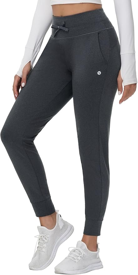 baleaf Women's Fleece Lined Pants Water-Resistant Sweatpants Winter Thermal Ski Hiking Running Joggers