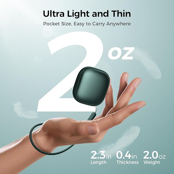 Pocket Size Hand Warmers Rechargeable 2 Pack, Heat for 10 Hours AI Smart Chips Ultrathin Electric Handwarmers with 4000mAh, Portable Electric Hand Warmer, Hunting Camping Hiking Men Womens Gifts