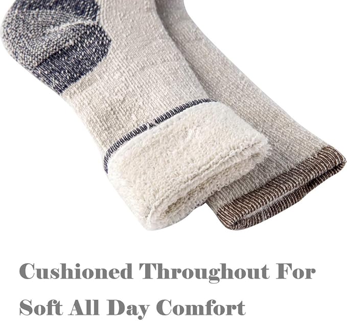 Merino Wool Men Crew Socks Warm Socks Athletic Socks for Men, Suitable for Hiking,Trekking,Camping …