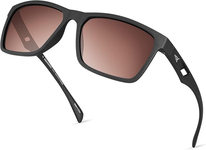 KastKing FlatRock Polarized Sport Sunglasses for Men and Women, Ideal for Driving Fishing Cycling Running, UV Protection