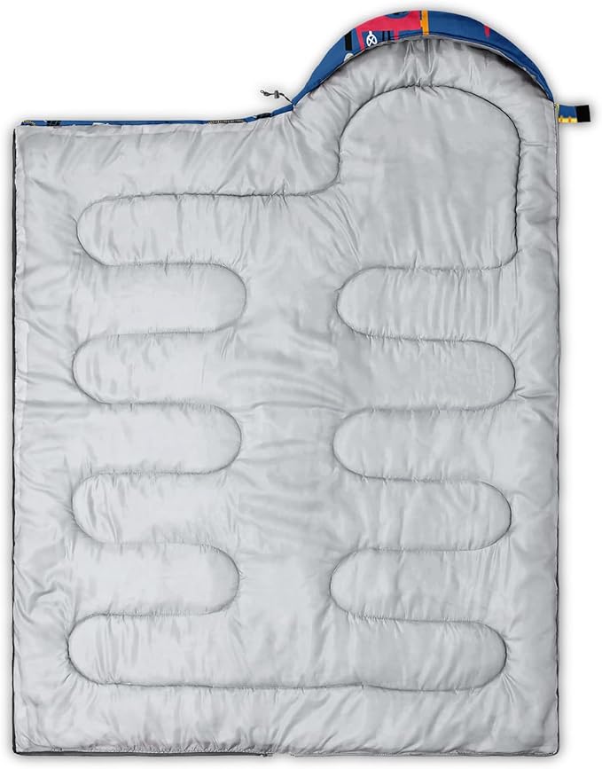 Camping Sleeping Bags Warm & Cool Weather Waterproof Backpacking Sleeping Bag All Seasons Camping, for Adult Kids Boy Girls Camping Gear Equipment, Traveling