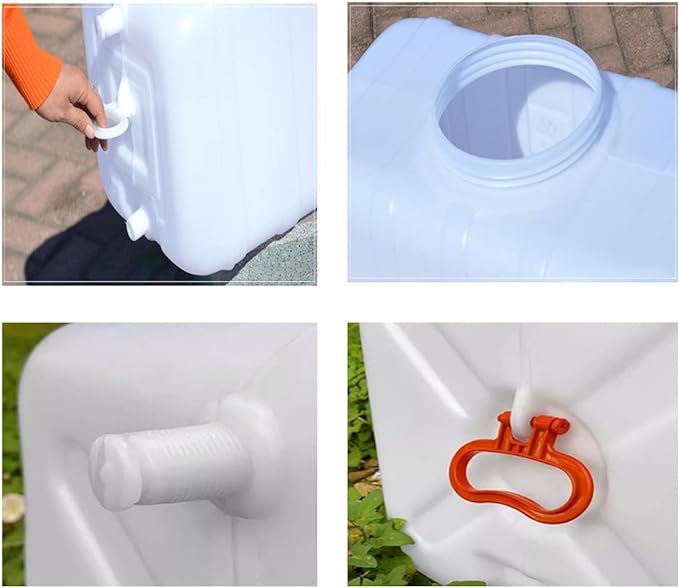 Large Plastic Water Storage Tanks Emergency Water Storage 50L/80L/110L/200L Camping & Hiking Water Storage Water Container Multifunctional Water Tank(Size:110L/29gallon)