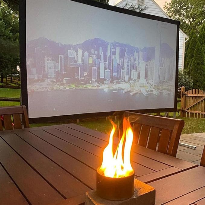 City Bonfires Portable Fire Pit - Mini Fire Pit, Table Top Firepit, No Wood, No Embers, 3-5 Hours of Burn Time - Food Safe for Smores - Lightweight, Emergency Heat, Camping Stove (5-Pack)