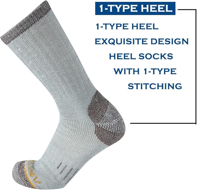 Merino Wool Men Crew Socks Warm Socks Athletic Socks for Men, Suitable for Hiking,Trekking,Camping …