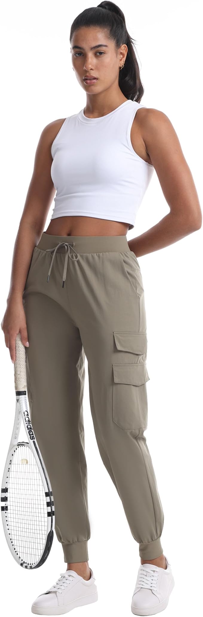 Quick Dry Women's Cargo Pants with Pockets Lightweight Hiking Joggers for Workout Athletic Casual Outdoor Camping