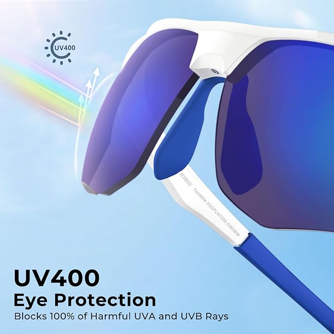 KastKing Tenmile Polarized Sunglasses for Men & Women, UV Protection,Sport Sunglasses Cycling Fishing Outdoor
