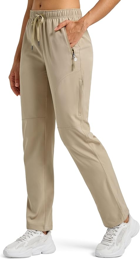 Willit Women's Hiking Pants Quick Dry Cargo Pants Lightweight Water Resistant Travel Golf Pockets Petite/Regular/Tall