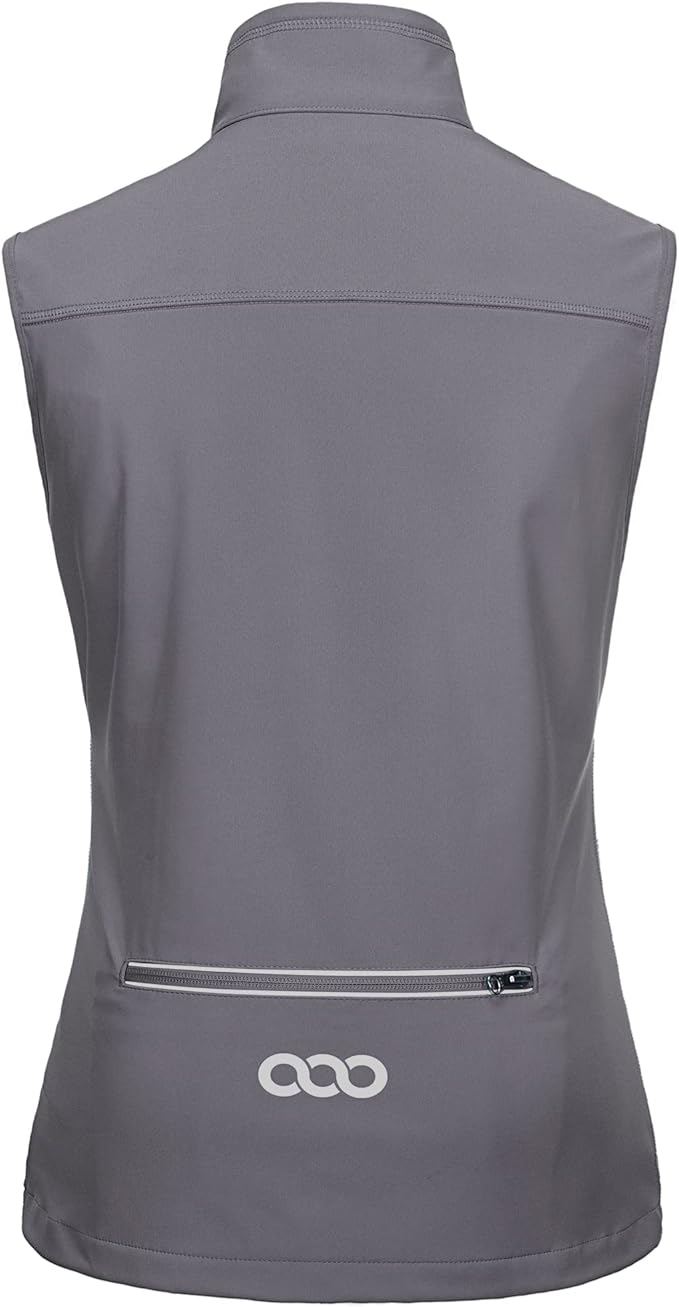 33,000ft Women's Lightweight Running Vest Outerwear with Pockets, Windproof Sleeveless Jacket for Golf Hiking Travel