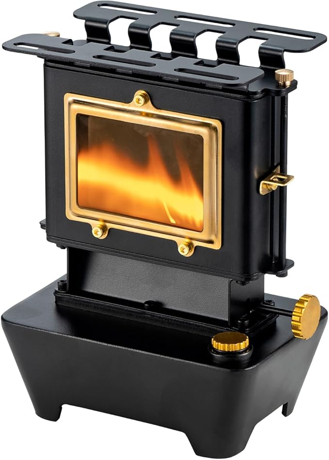 Camping Oil Lantern,Oil Lamp with Cooker Stove,Fuel Lamp for Outdoor,Portable Oil Lamp,Portable and Convenient for Heating and Cooking (Black)