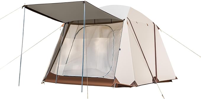 Tents for Camping 4 Person Tents Waterproof Easy Setup, Double Layer Family Camping Tent, Cabin Tents for Outdoor Hiking