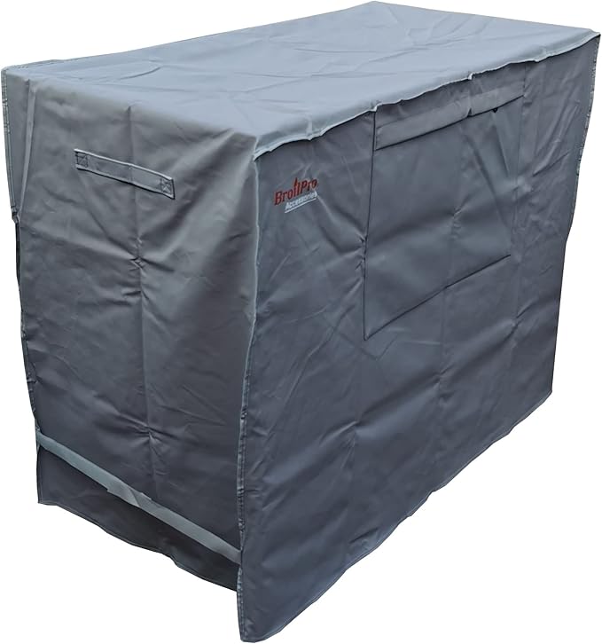 Waterproof 80-100 Qt Rolling Cooler Cart Cover Fits Most Patio Ice Chest Party Cooler Upto 43L x 22W x 32H inch-Grey