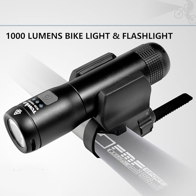 Flashlights 750 Lumens Rechargeable,Ultra Bright EDC Flashlight,IPX7 Waterproof, Handheld Powerful Flashlight for Hunting, Camping, Cycling