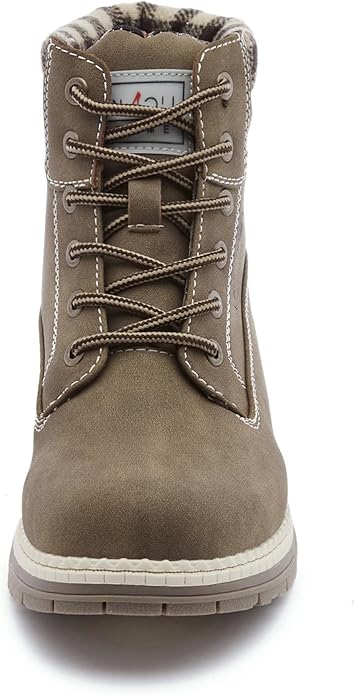 ANJOUFEMME Work Hiking Boots for Women Waterproof - Womens Outdoor Ankle Boots Lightweight Snow Winter Boots for Trekking Walking