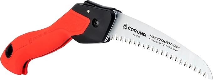 Corona RS16120 Razor Tooth Folding Saw, 7-Inch, Red