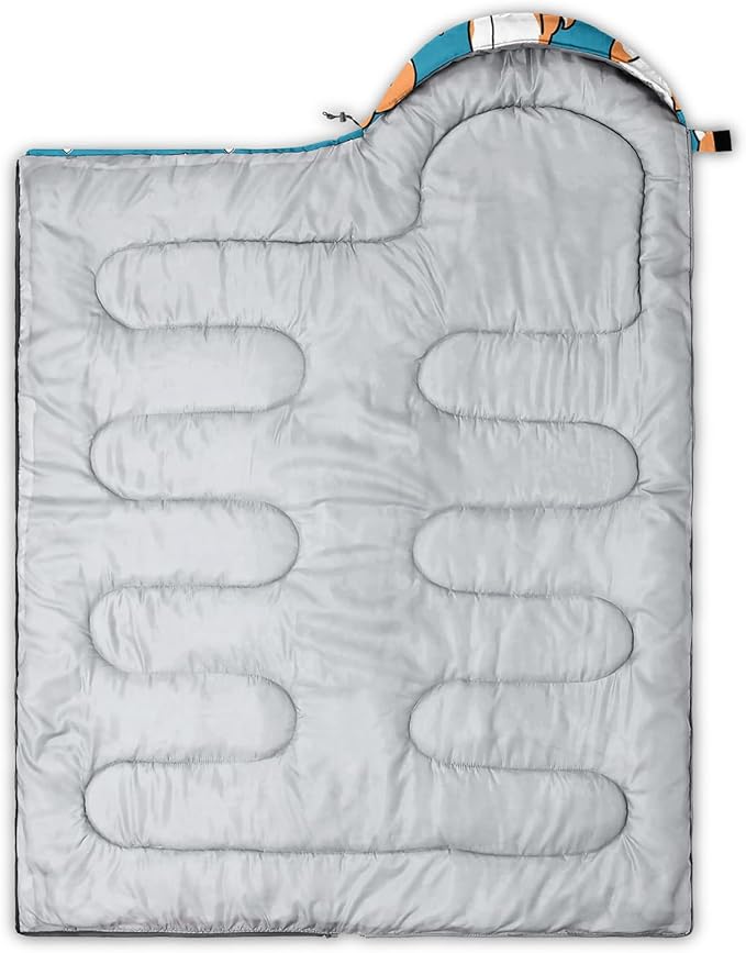 Camping Sleeping Bags Warm & Cool Weather Waterproof Backpacking Sleeping Bag All Seasons Camping, for Adult Kids Boy Girls Camping Gear Equipment, Traveling