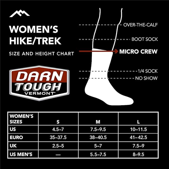 Darn Tough Vermont Women's Treeline Micro Crew Cushion