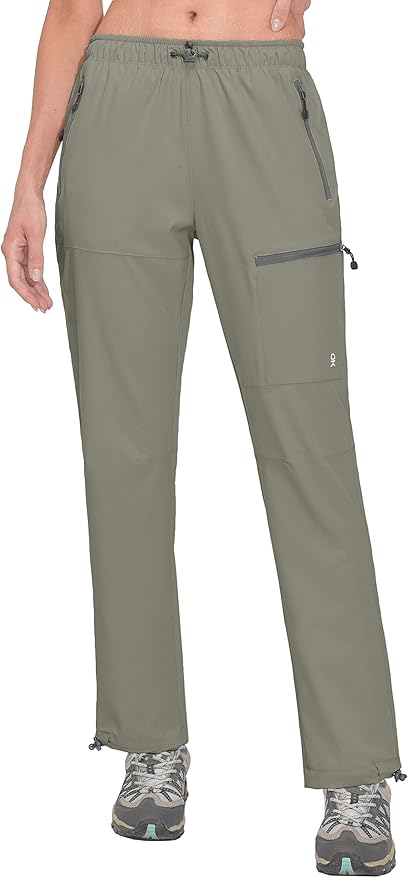 Little Donkey Andy Women's Lightweight Quick Dry Cargo Hiking Pants UPF 50+ Stretch Travel Casual Trousers
