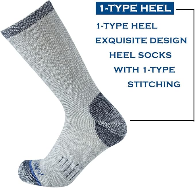 Merino Wool Men Crew Socks Warm Socks Athletic Socks for Men, Suitable for Hiking,Trekking,Camping …