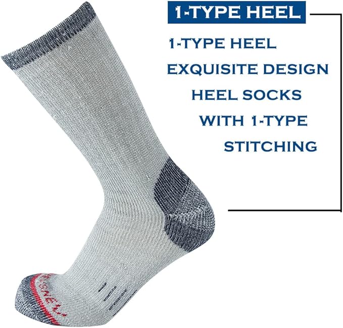 Merino Wool Men Crew Socks Warm Socks Athletic Socks for Men, Suitable for Hiking,Trekking,Camping …