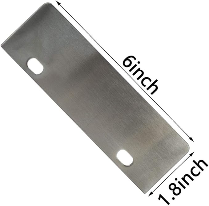 LRui Stainless Steel Grill Scraper 6" Replacement Blade Pack of 4 Heavy Duty Outdoor BBQ Grill Cleaning Tools & Accessories