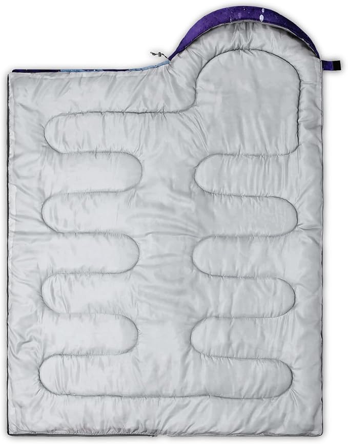 Axolotl Gamepad Sleeping Bag,3 Season Warm and Cool Weather Game Console Sleeping Bag for Boys Teens,Waterproof Lightweight Geometry Hexagonal Sleeping Bag for Traveling,Outdoors Camping,Blue,Black