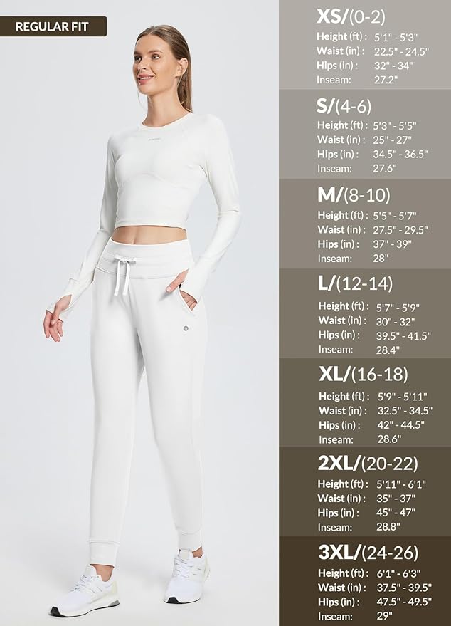 baleaf Women's Fleece Lined Pants Water-Resistant Sweatpants Winter Thermal Ski Hiking Running Joggers