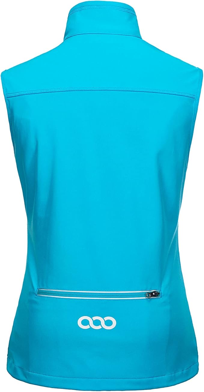 33,000ft Women's Lightweight Running Vest Outerwear with Pockets, Windproof Sleeveless Jacket for Golf Hiking Travel